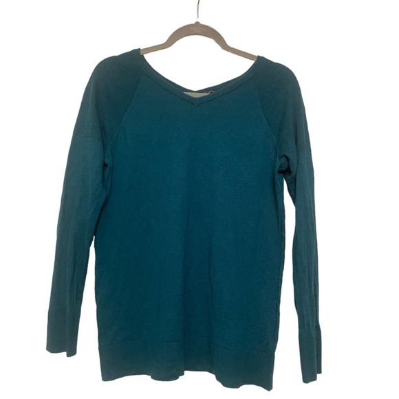 The Limited Teal V Neck Knit Sweater Size Large - Picture 1 of 2